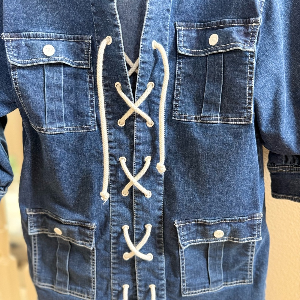 Solid & Striped Blue Denim Jacket - image 4